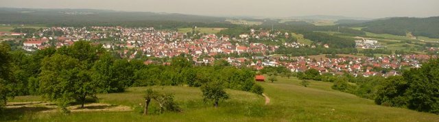 Blick auf Schnaittach vom Rothenberg